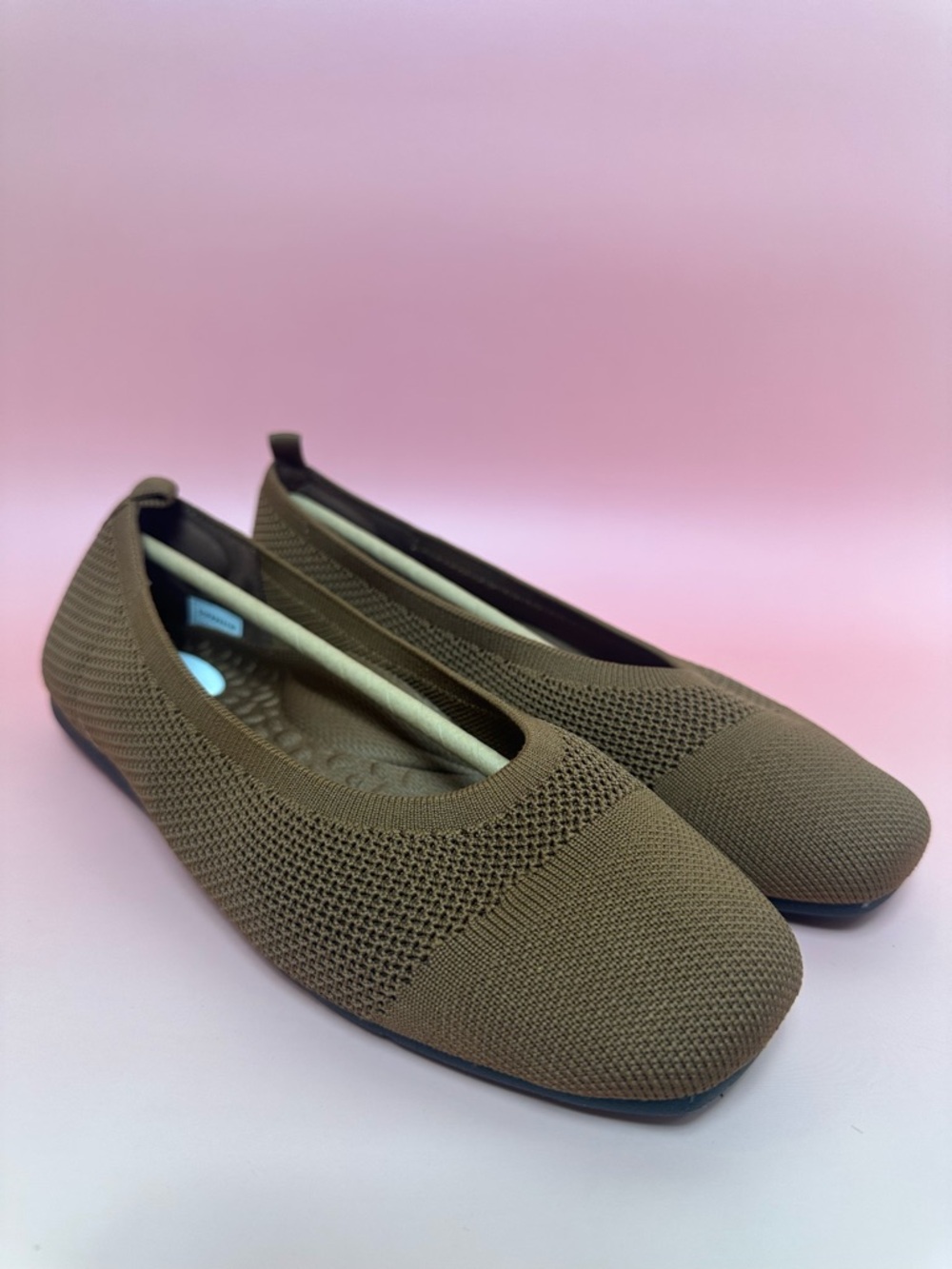Women’s Knit Slip-On Ballet Flats - Brown